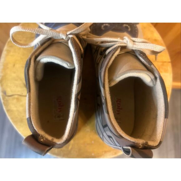 GOBY Owl Ankle Boot Size 39 8.5 Tan Brown Hayward Lace Up - Picture 5 of 10